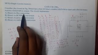 GATE CSE 1996 || Digital Electronics || GATE Insights Version: CSE