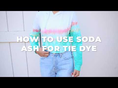 How to use SODA ASH for tie dye 