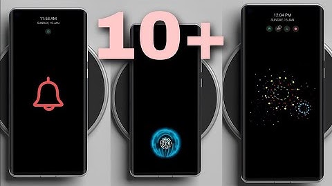 How To Set 10+ Notification Animations Style All Android Smartphone: indisplay Fingerprint animation