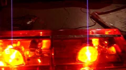 NOS Code 3 XL 5000 Lightbar With 3 Stingers