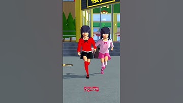 Hantu monster Unknown Tween Mio😯👹Sakura School Simulator Horror Ding Dong #shorts #viral #comedy
