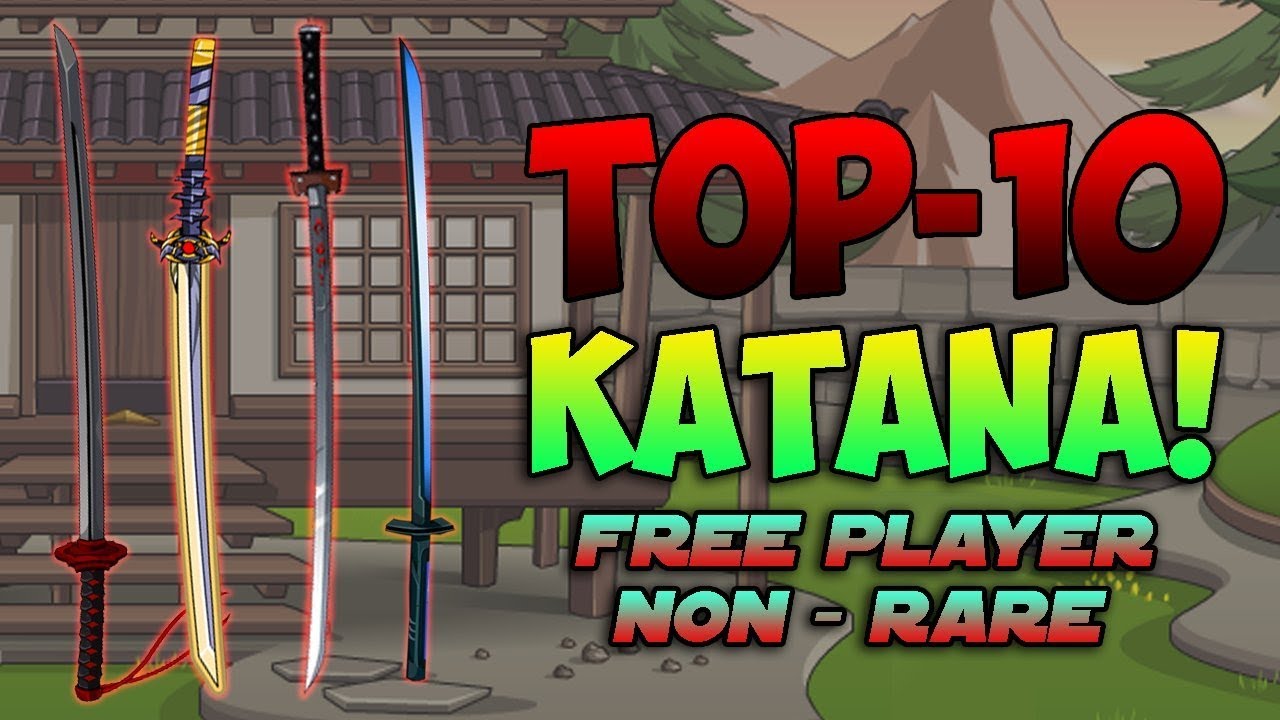 10 Easy To Get Non Rare Katanas Free Player Aqworlds 2018 Youtube