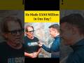 He made $500 Million in one day #finance #shorts #millionaire #billionaire #interview #moneytalks