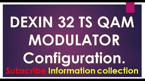 Digital Headend Dexin Qam Modulator 32 TS Configiuration by Information collection.