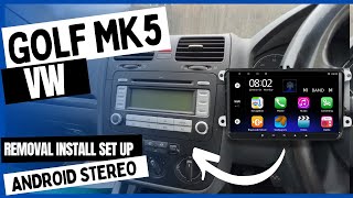 VW Golf MK5 Radio Removal Install Set Up Android Car Stereo Volkswagen Pluscenter