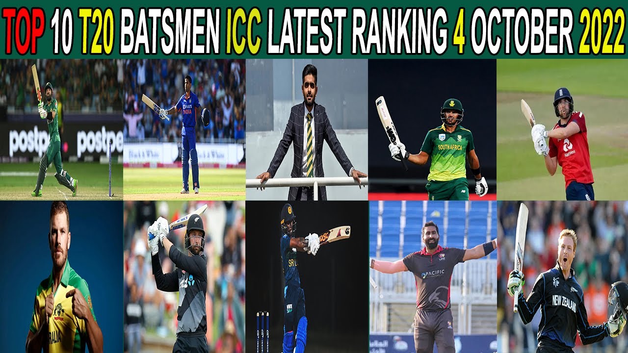 Top 10 T20 Batsmen latest ranking | ICC Top 10 T20 batsmen latest ...