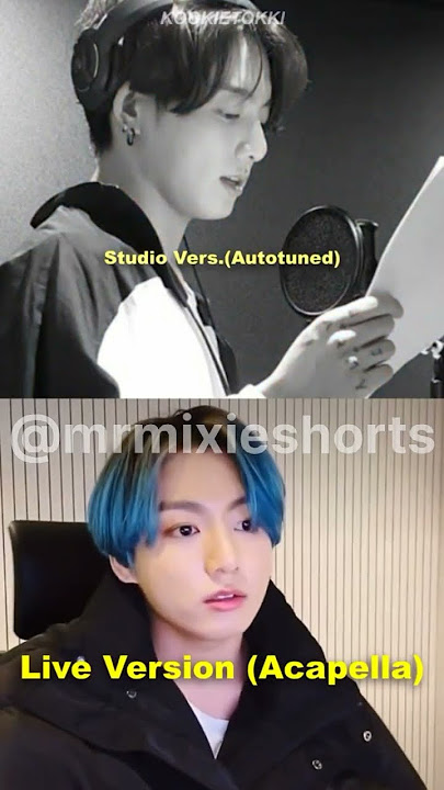 Jungkook's voice|Autotune VS Live|#shorts #shortsfeed #bts