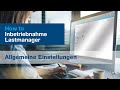 Lastmanager How-to: Allgemeine Einstellungen wie dynamisches oder statisches Lastmanagement