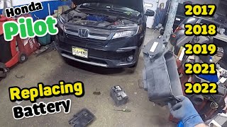 Replacing Battery on Honda Pilot 2017 2018 2019 2020 2021 2022  Full Guide