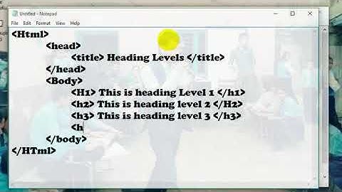 Example of Heading Tag of HTML in Nepali by NP Rijal