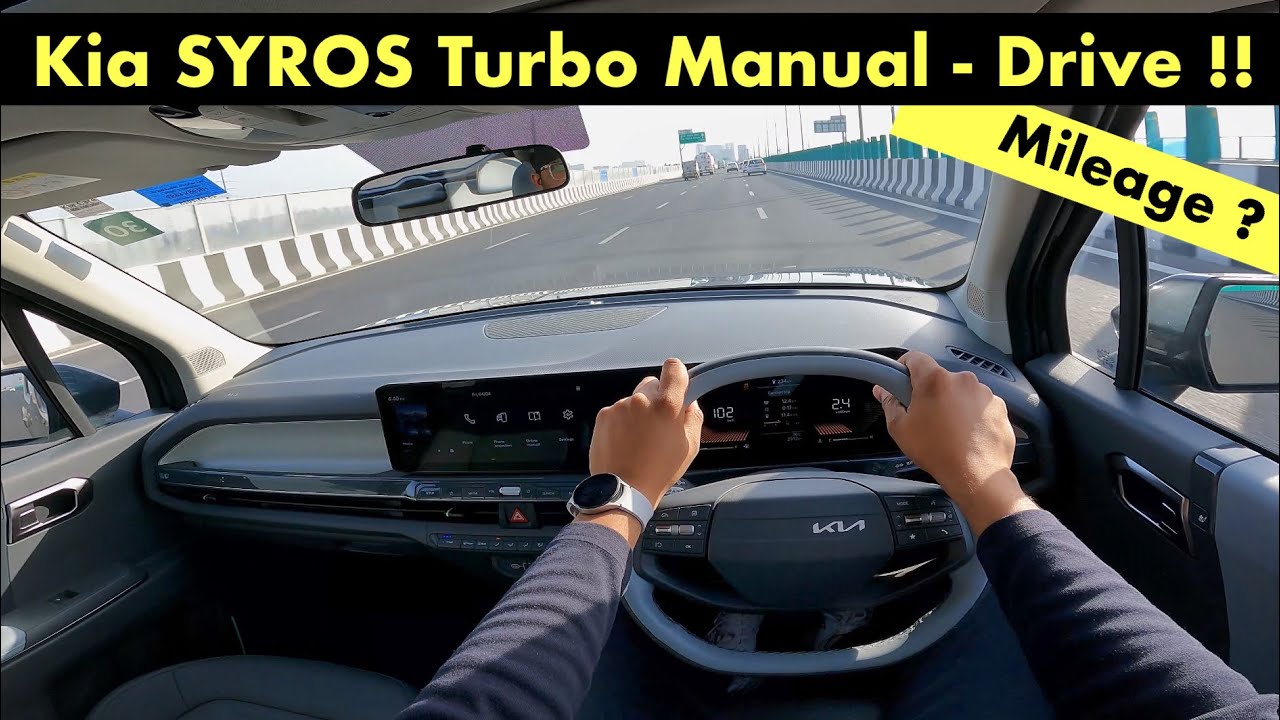 Kia Syros 1L T-Gdi Turbo manual Drive Review: Mileage, Performance & Comfort !! On Road Price ?