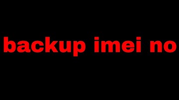 how to create imei backup file on pc