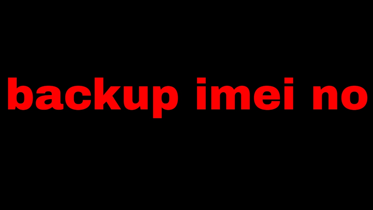 how to create imei backup file on pc