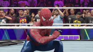 Spiderman vs Venom WWE 2K24 Ambulance match OMG moments
