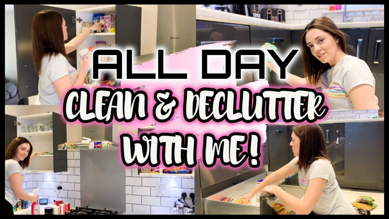 ALL DAY CLEAN and DECLUTTER WITH ME | SPEED CLEANING MOTIVATION - YouTube