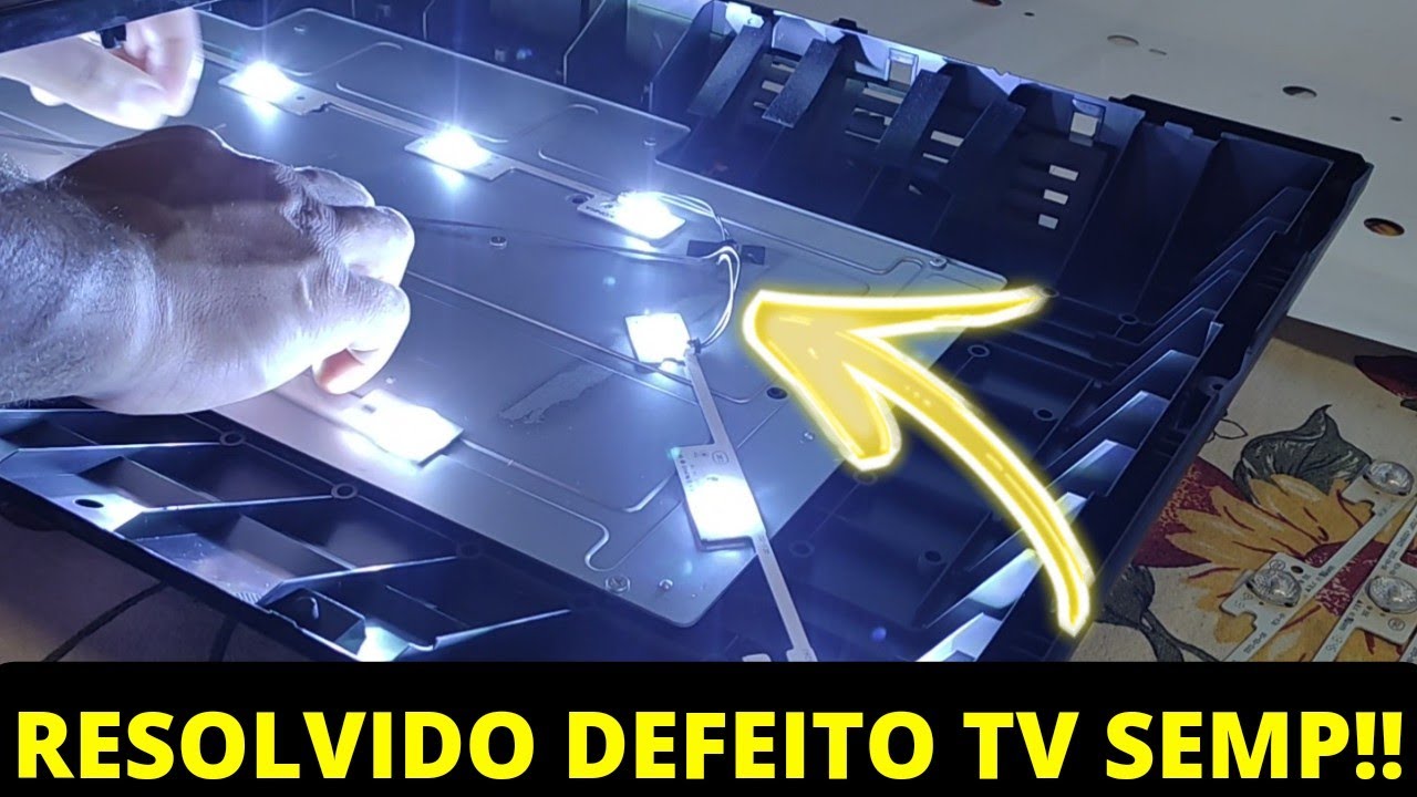 Como consertar TV LED DL3244 Semp Toshiba liga mas não aparece a imagem ...