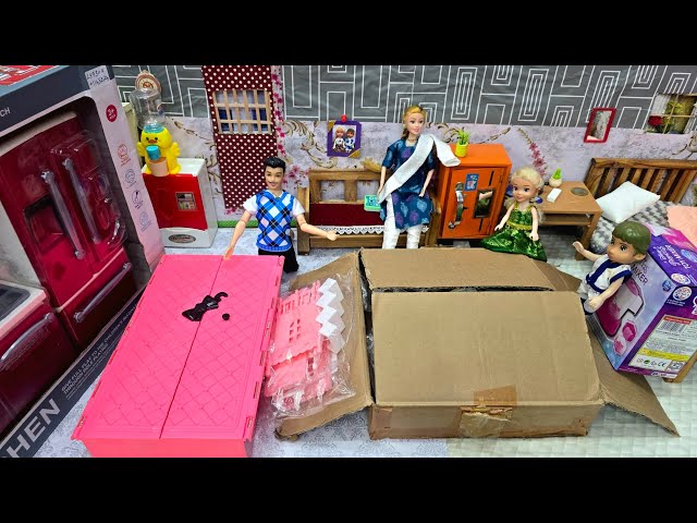 அப்பா வாங்கிட்டு வந்த புதிய சோபா செட் Barbie Show videos Tamil