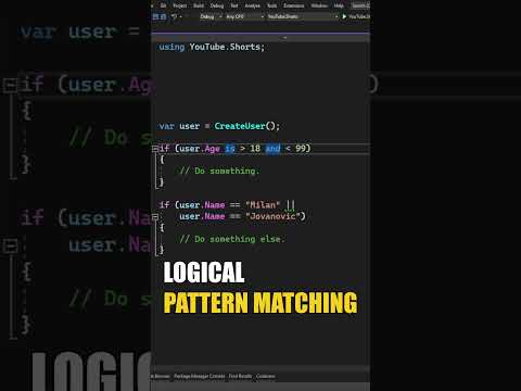 Better If Statements With C# 9 Logical Operators #shorts