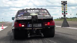 BMW 753iLS E32 5.3 V8 LC9 PSR 8894G Turbo 1/4 mile @ Speedest Nightrace 2026