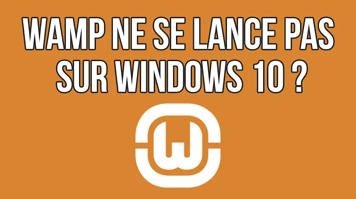 résoudre le problème d'icon orange sur wampserver.