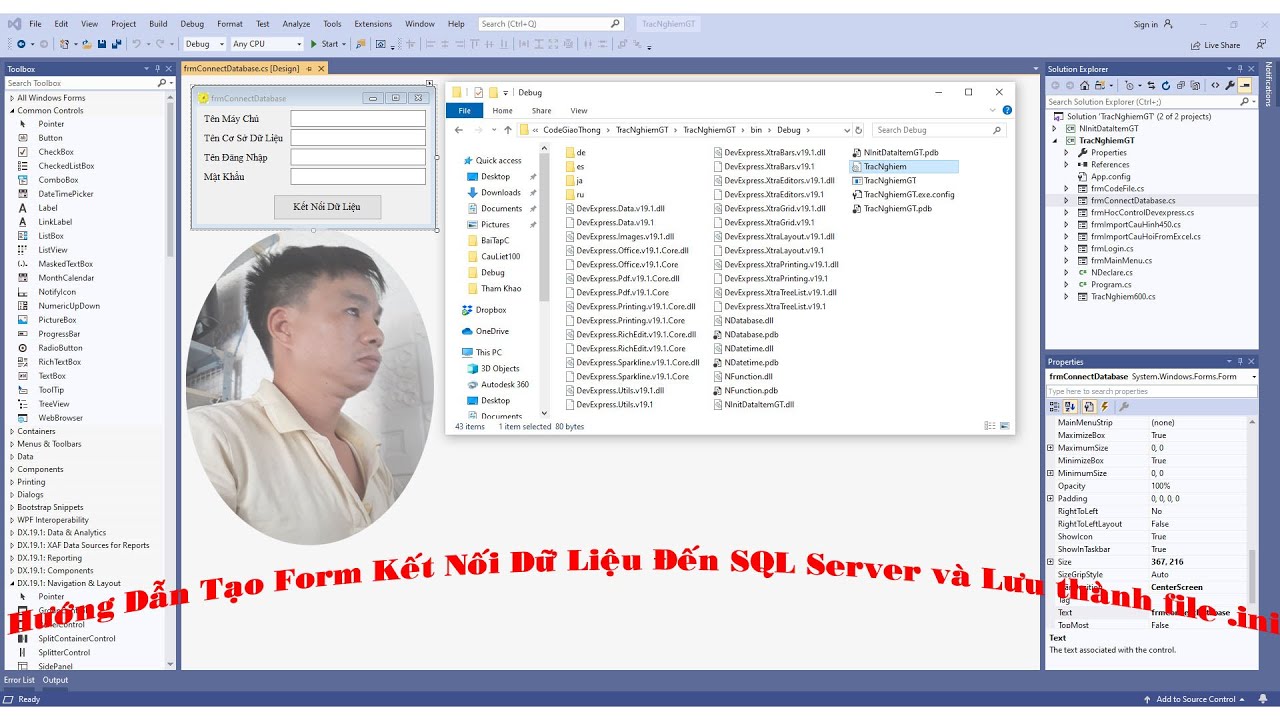 Tạo Form Kết Nối SQL Server và Lưu Thông Số Vào File .ini | Lập Trình ...
