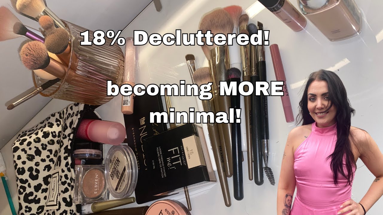 Decluttering My MINIMAL Makeup Collection! AGAIN!