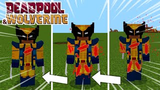 MCPE 1.21 Wolverine realistic regeneration  (Deadpool and Wolverine Addon) | Spoiler screenshot 4