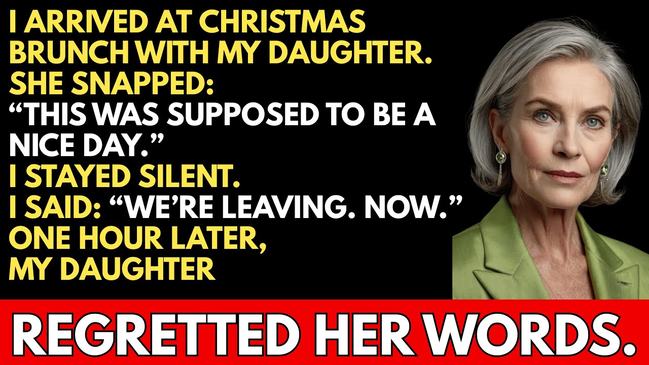 I Arrived at Christmas Brunch With My Daughter. She Snapped: ‘This Was Supposed to Be a Nice Day...’