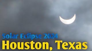 Solar Eclipse April 2024 from Houston, Texas, USA