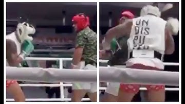 UNSEEN CLIP! - **WATCH** DAVE ALLEN NEARLY GET FLOORED & KNOCKED OUT BY OLEKSANDR USYK IN SPARRING