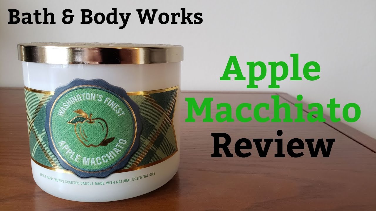 Bath & Body Works Apple Macchiato Candle Review - YouTube