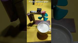 😱How To Make at a Home Amazing Tea Cold Machine with DC motor 9volt Battery #shorts #video #youtube