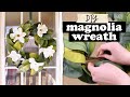 DIY MAGNOLIA LEAF WREATH (For under $15!) - Look for Less Challenge  || Actually Alli