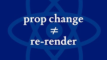 Change in props do not cause a re-render??? #reactjs #javascript #props