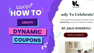 How to Create Dynamic Coupon Codes in Klaviyo by Peyton Fox | Email Marketing Expert 4,736 views 1 year ago 4 minutes, 15 seconds