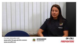 Firefighter Sam talks about her experience as an On-call Firefighter