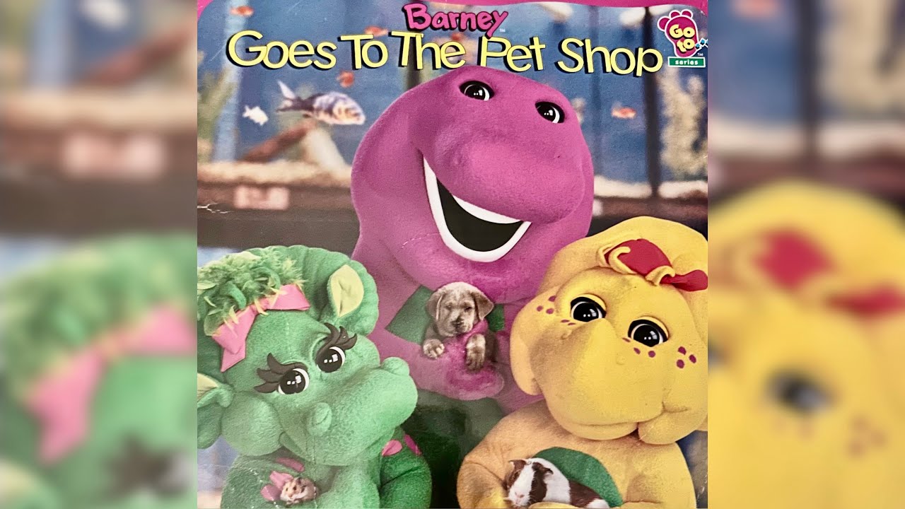 Barney goes to the pet shop 💜￼