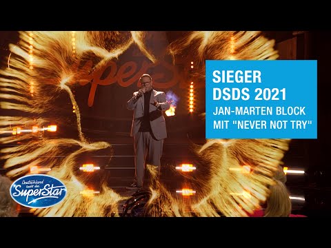 Jan-Marten Block mit "Never Not Try" | DSDS 2021 Siegersong