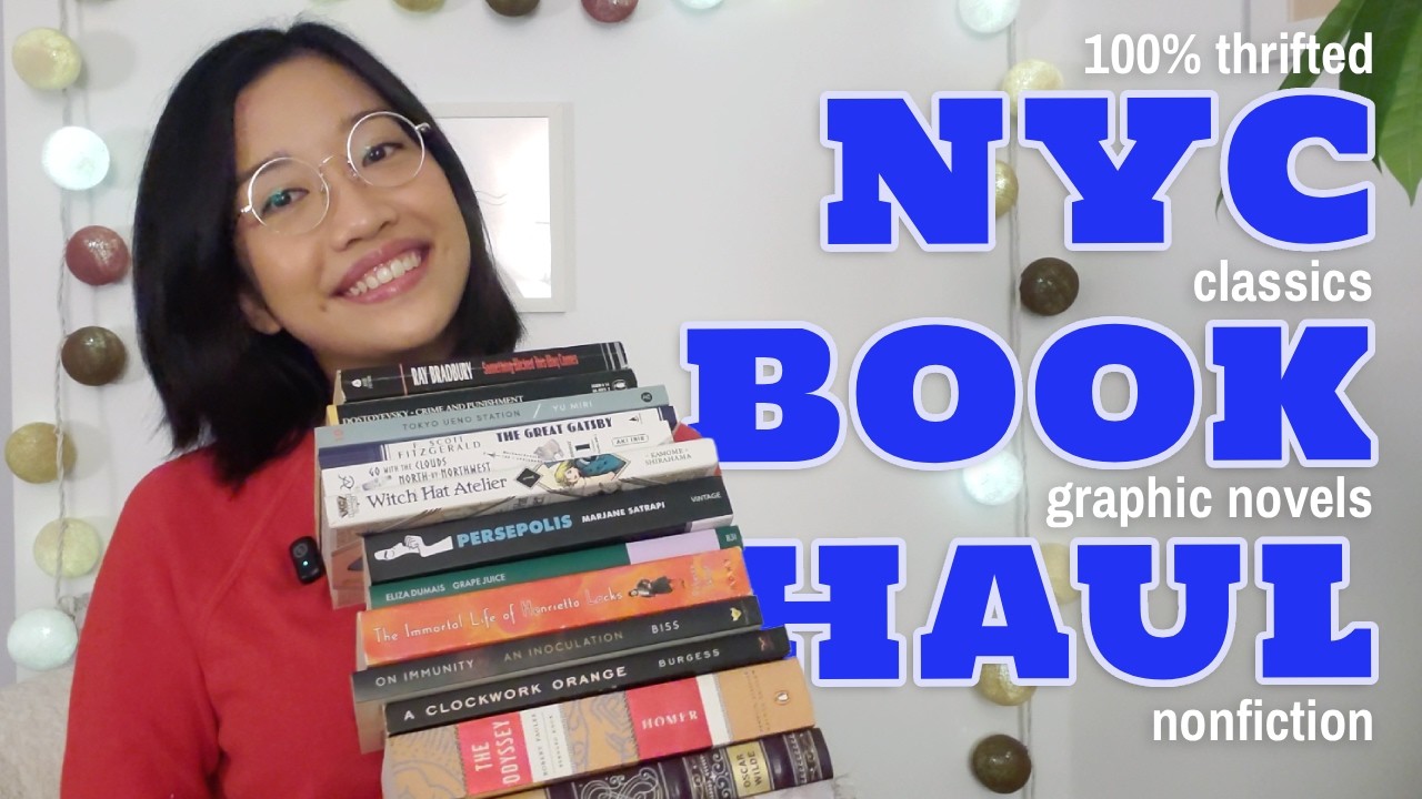 a girl, a thrift store, and a whooole lotta books (nyc book haul ...