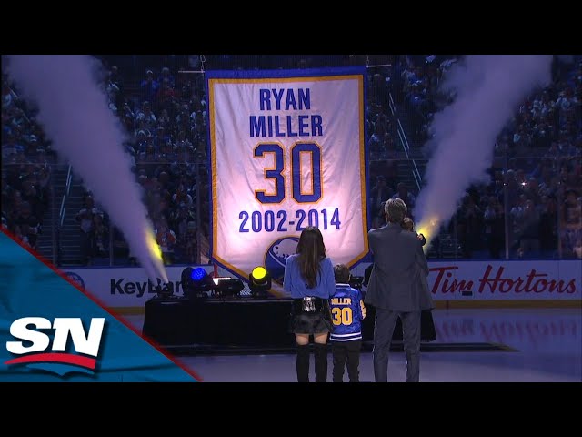 Ryan Miller Night Full Buffalo Sabres Hall of Fame And Banner