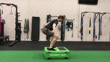 Rotational Box Jumps: Pre jump