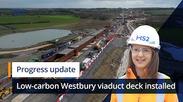 HS2 slides innovative low-carbon viaduct deck into position
