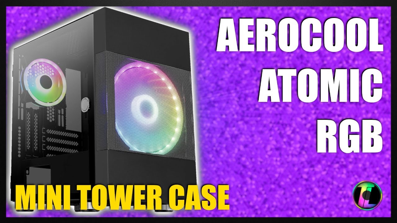 Boitier Cube Micro ATX AeroCool Atomic Lite RGB avec panneau vitré