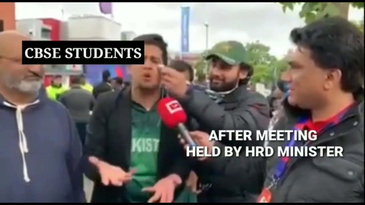 Students after today's meeting by HRD minister on board exams.