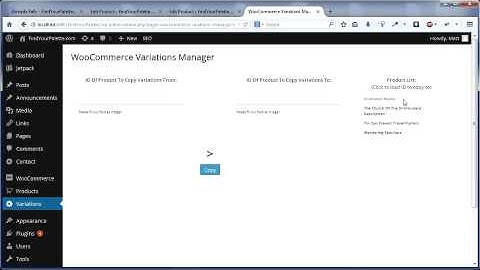 Woo Variations Manager