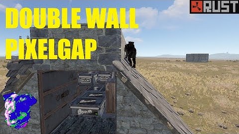 Double Wall Vertical Pixelgap - Rust 2022 Base Building Design Solo/Duo/Trio