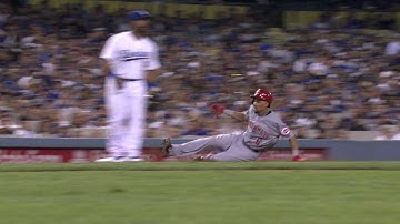 CIN@LAD: Hamilton goes first to third on Latos