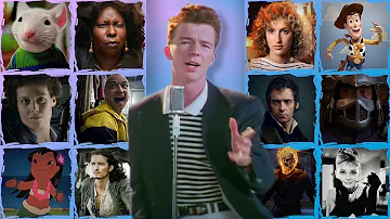 Rick Astley - NEVER GONNA GIVE YOU UP (Sung by 169 Movies!)