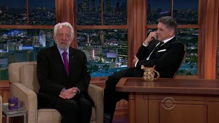 Late Late Show with Craig Ferguson 11/14/2013 Donald Sutherland, Casey Wilson