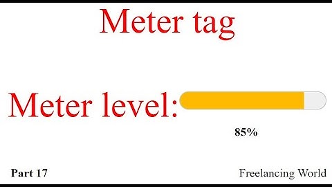 HTML full course Bangla tutorial (part-17) ||  Meter tag ||